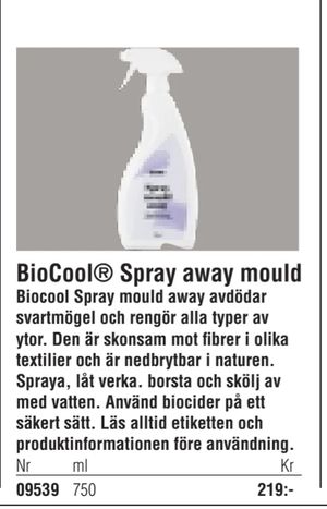 BioCool® Spray away mould