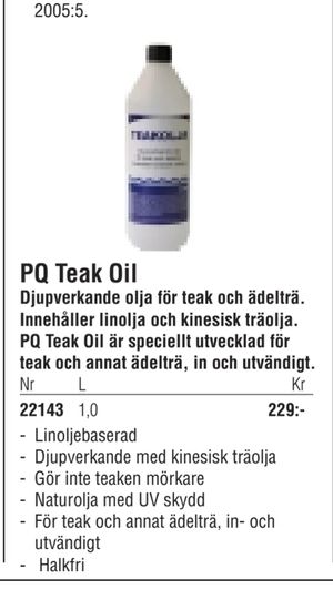 PQ Teak Oil