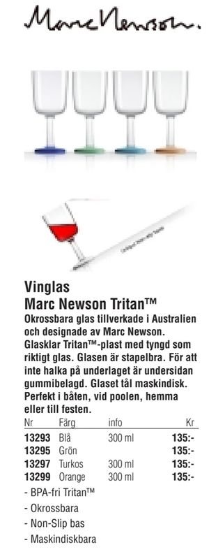 Vinglas Marc Newson Tritan™