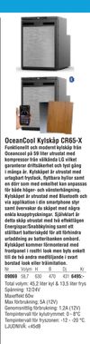 OceanCool Kylskåp CR65-X