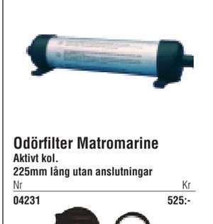Odörfilter Matromarine