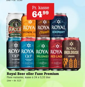 Royal Beer eller Faxe Premium