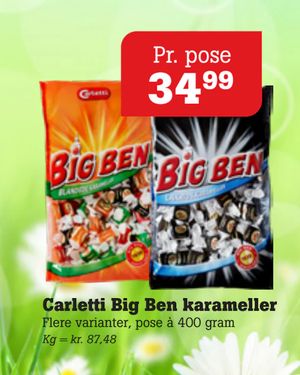 Carletti Big Ben karameller