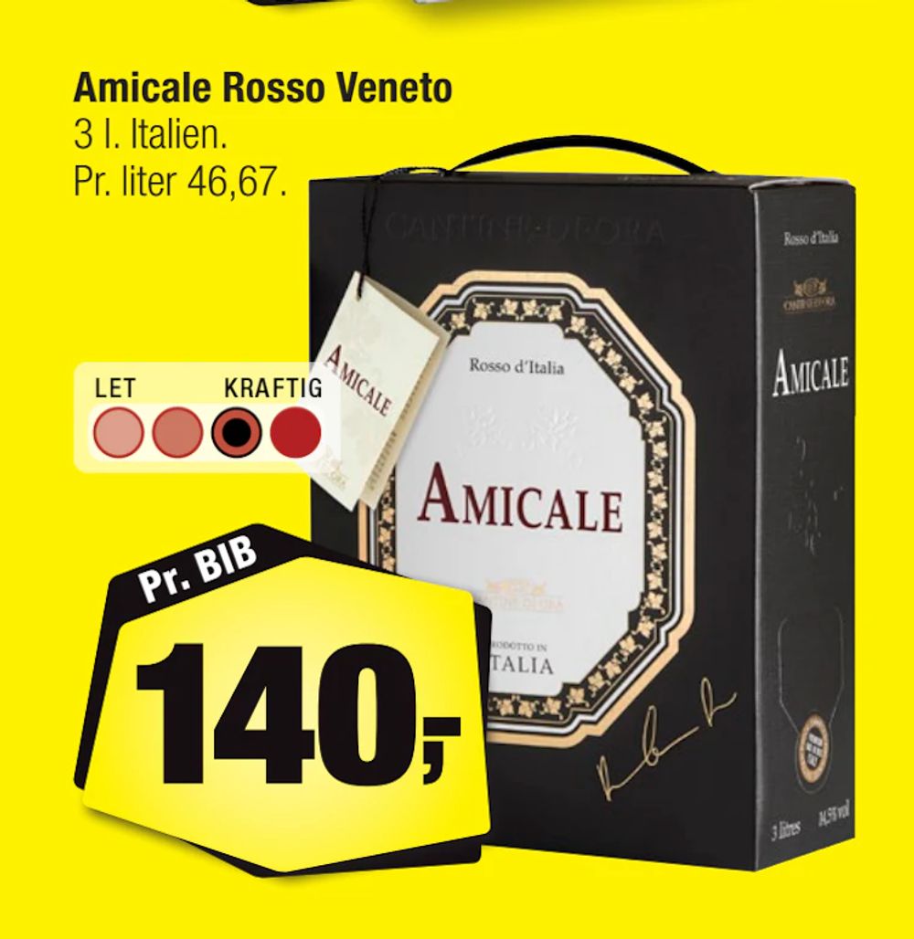 Tilbud på Amicale Rosso Veneto fra Calle til 140 kr.