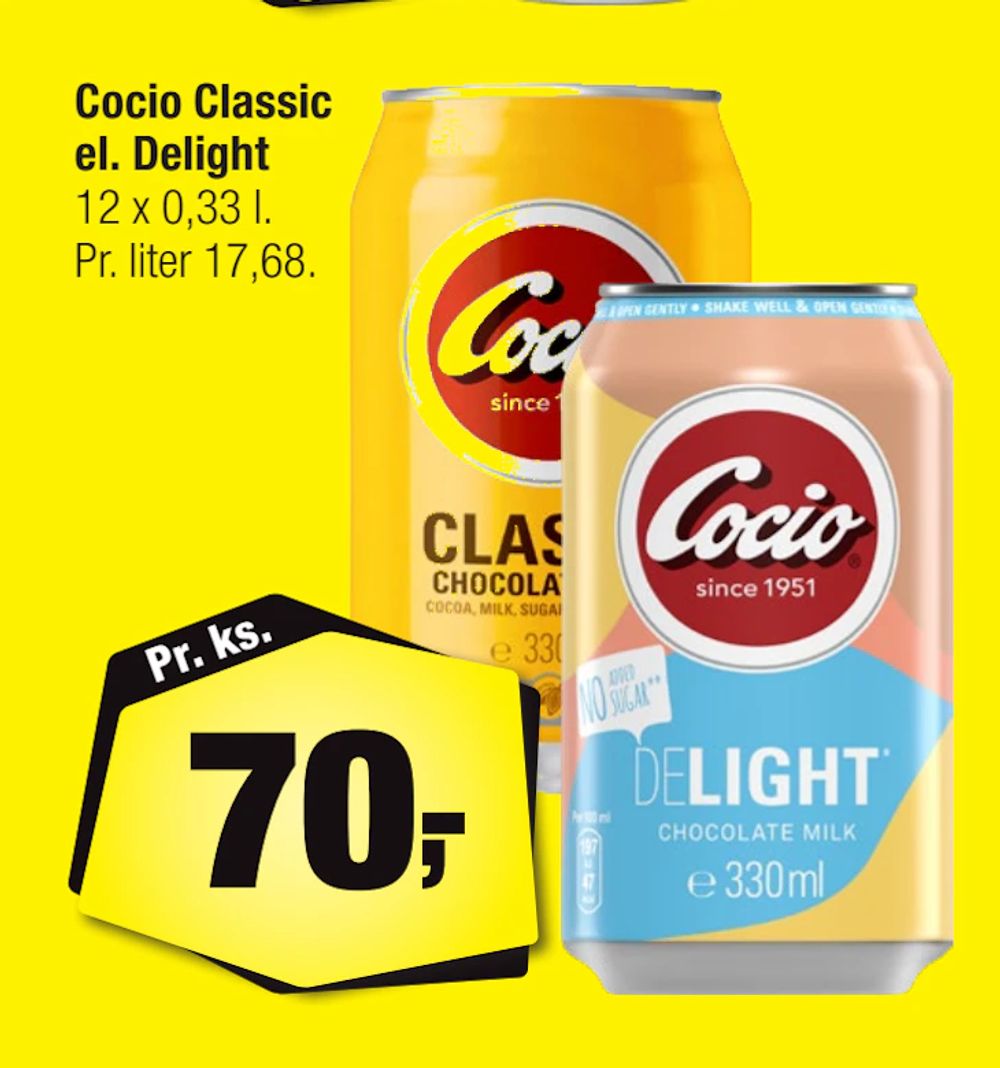 Tilbud på Cocio Classic el. Delight fra Calle til 70 kr.