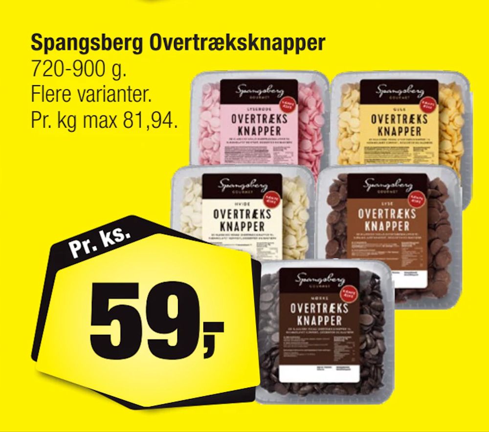 Tilbud på Spangsberg Overtræksknapper fra Calle til 59 kr.