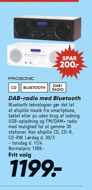 DAB-radio med Bluetooth