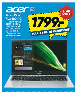 Acer 15,6" Full HD PC