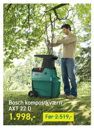 Bosch kompostkværn AXT 22 D