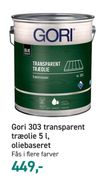 Gori 303 transparent træolie 5 l, oliebaseret