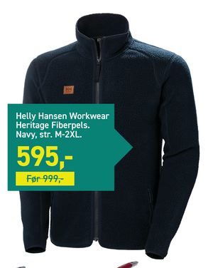 Helly Hansen Workwear Heritage Fiberpels. Navy, str. M-2XL.