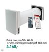 Duka one pro 50+ Wi-Fi 1 rums varmegenvinding Ø 160 mm