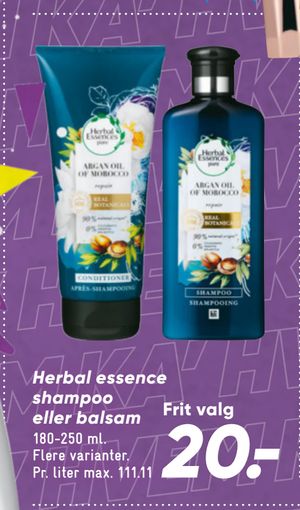 Herbal essence shampoo eller balsam
