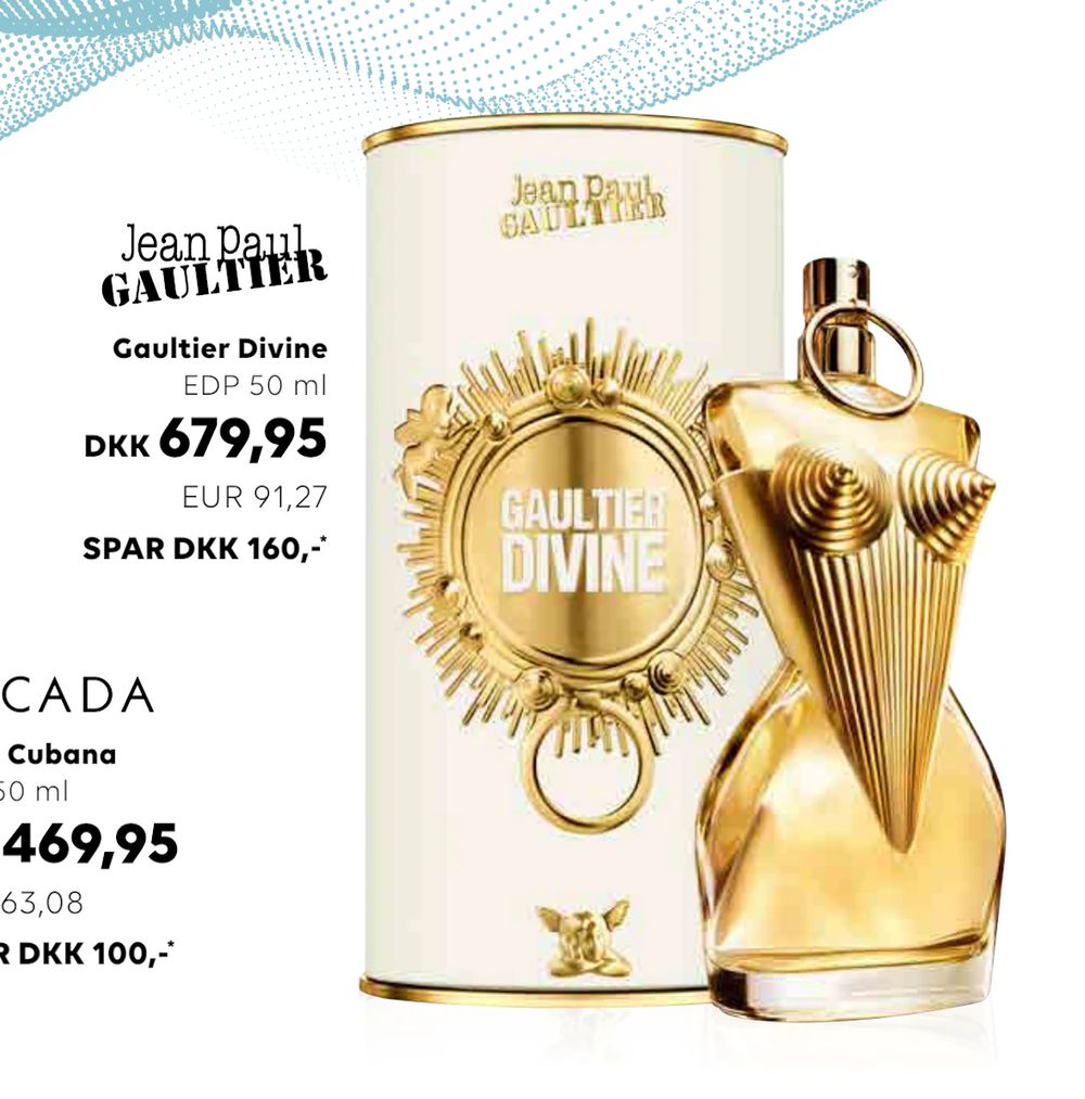 Tilbud på Gaultier Divine fra Scandlines Travel Shop til 679,95 kr.