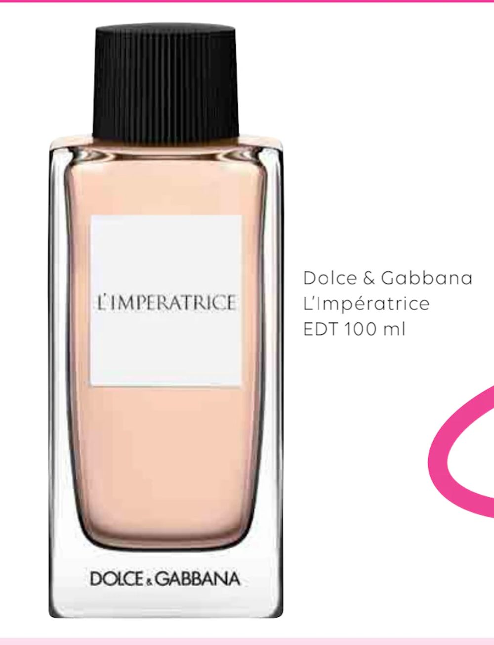 Tilbud på Dolce & Gabbana L’Impératrice EDT 100 ml fra Scandlines Travel Shop til 299 kr.