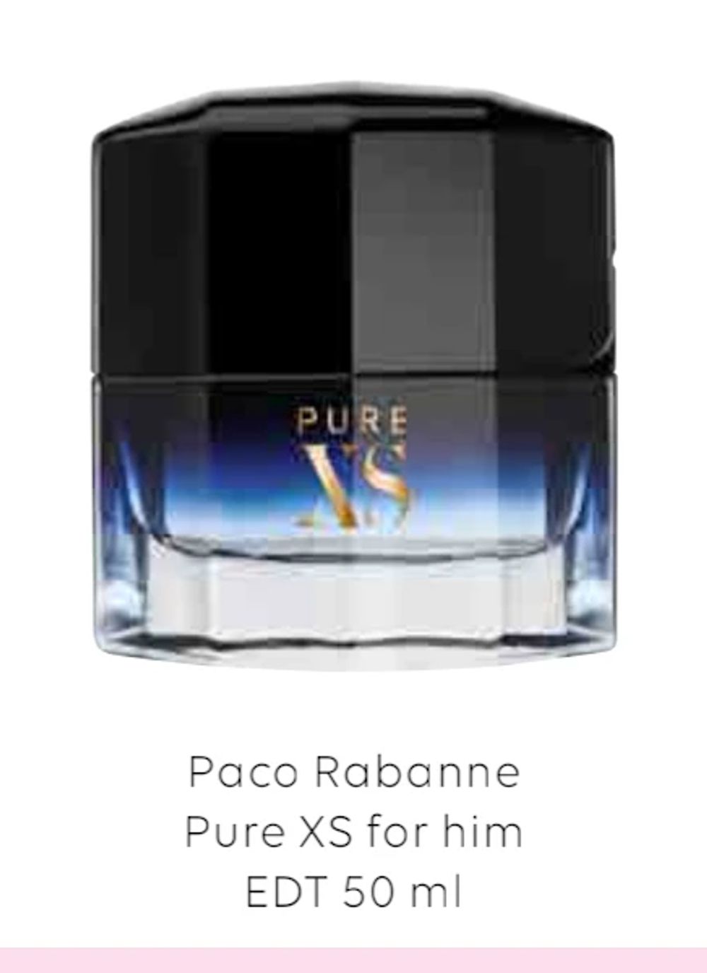 Tilbud på Paco Rabanne Pure XS for him EDT 50 ml fra Scandlines Travel Shop til 299 kr.