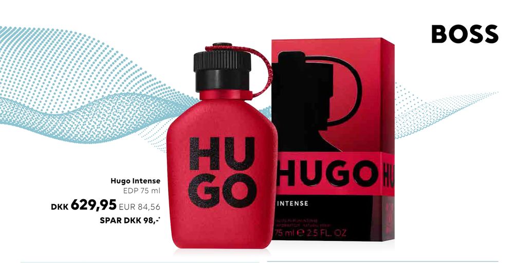 Tilbud på Hugo Intense fra Scandlines Travel Shop til 629,95 kr.