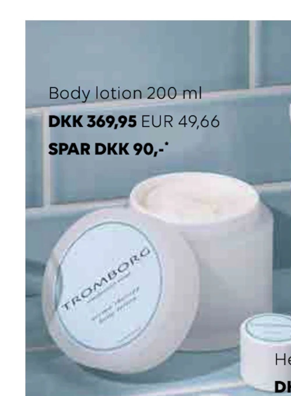 Tilbud på Body lotion 200 ml fra Scandlines Travel Shop til 369,95 kr.