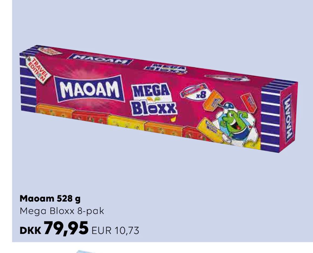 Tilbud på Maoam 528 g fra Scandlines Travel Shop til 79,95 kr.