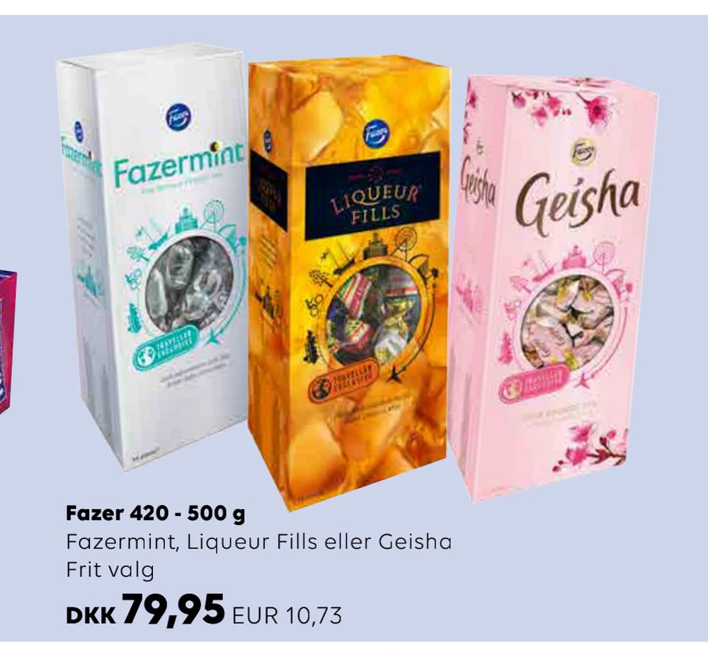 Tilbud på Fazer 420 - 500 g fra Scandlines Travel Shop til 79,95 kr.