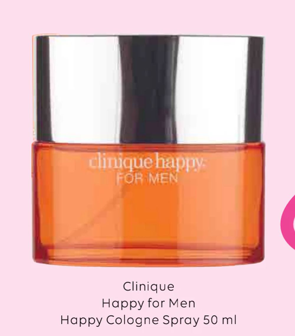 Tilbud på Clinique Happy for Men Happy Cologne Spray 50 ml fra Scandlines Travel Shop til 249 kr.