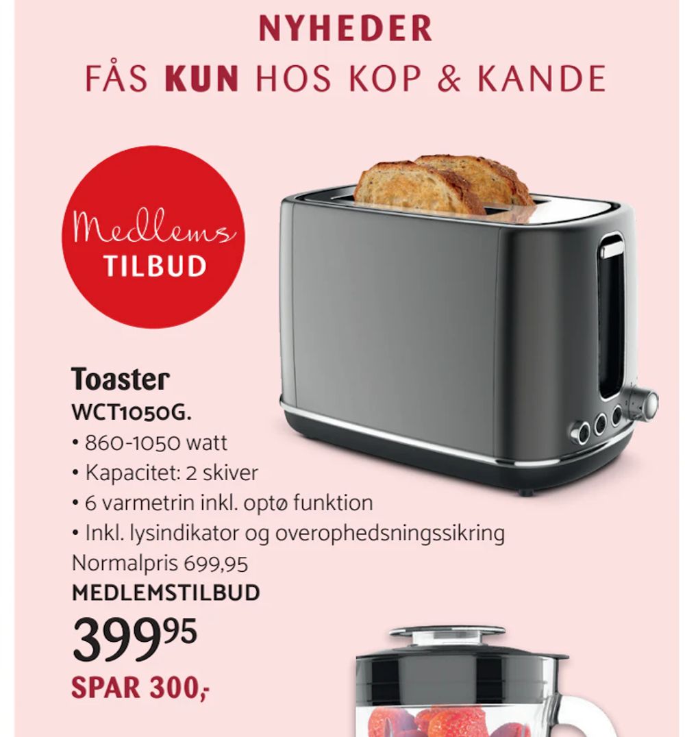 Tilbud på Toaster fra Kop & Kande til 399,95 kr.