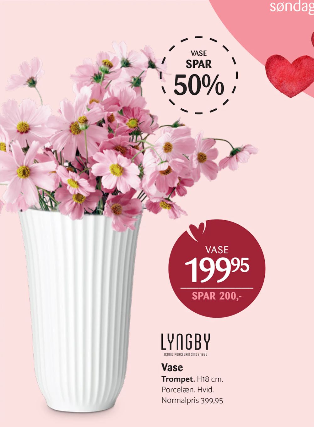 Tilbud på Vase fra Kop & Kande til 199,95 kr.