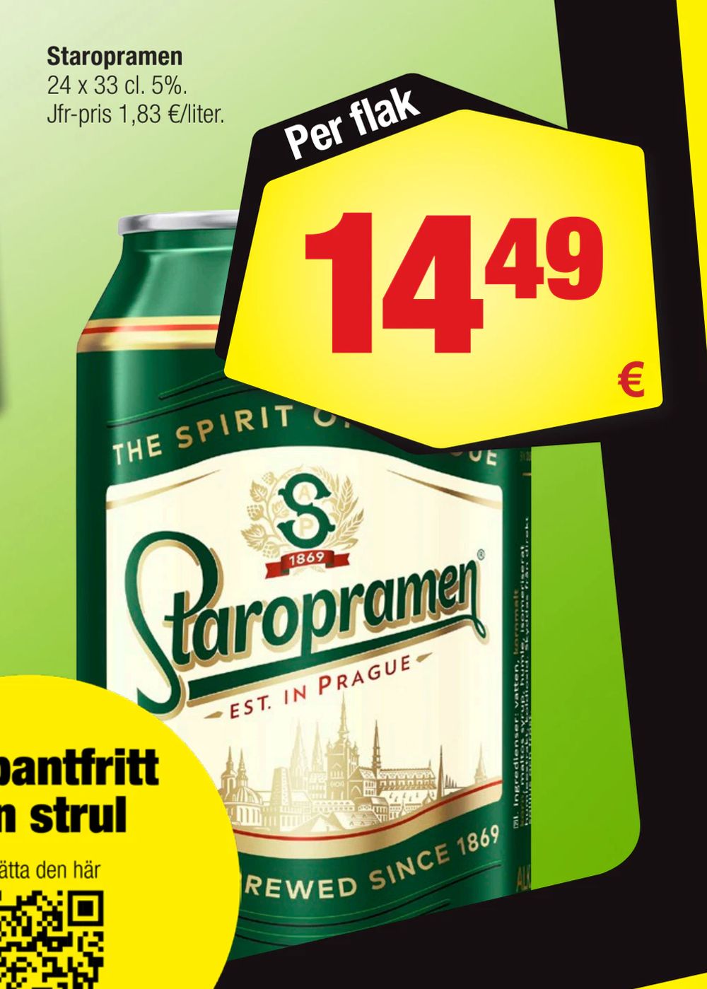 Deals on Staropramen from Calle at 14,49 €