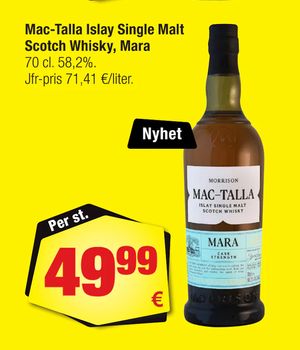 Mac-Talla Islay Single Malt Scotch Whisky, Mara