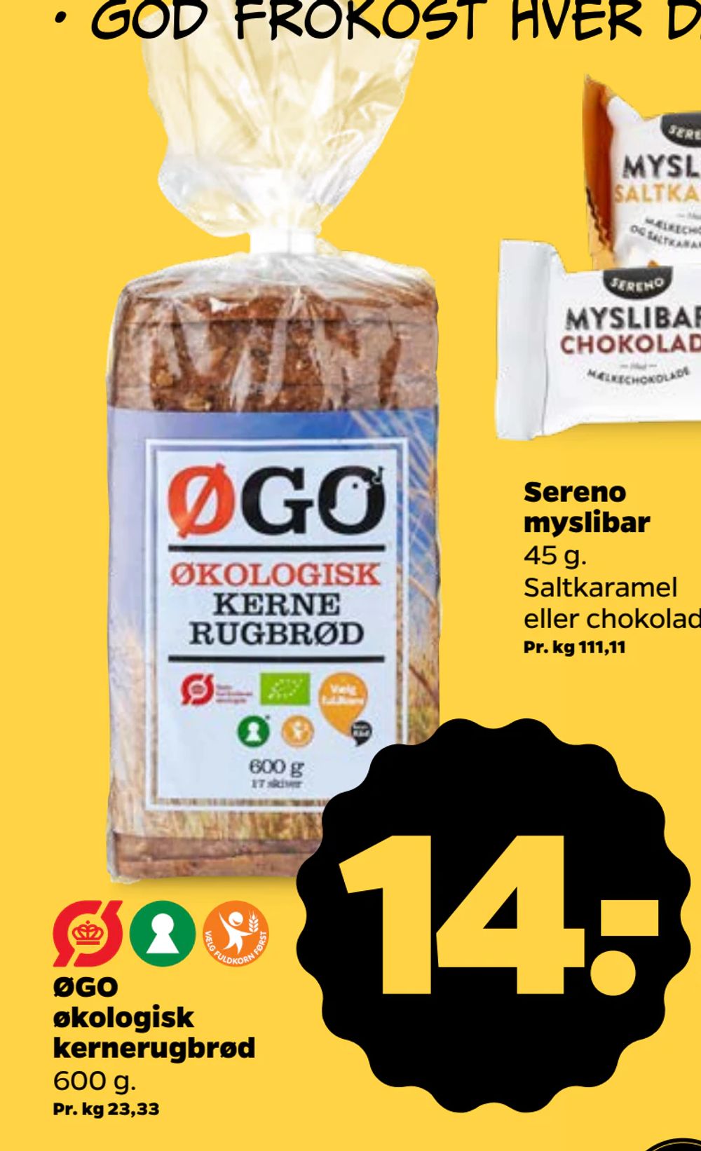 ØGO økologisk kernerugbrød