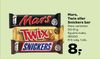 Mars, Twix eller Snickers bar
