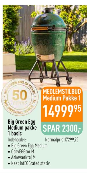 Big Green Egg Medium pakke 1 basic