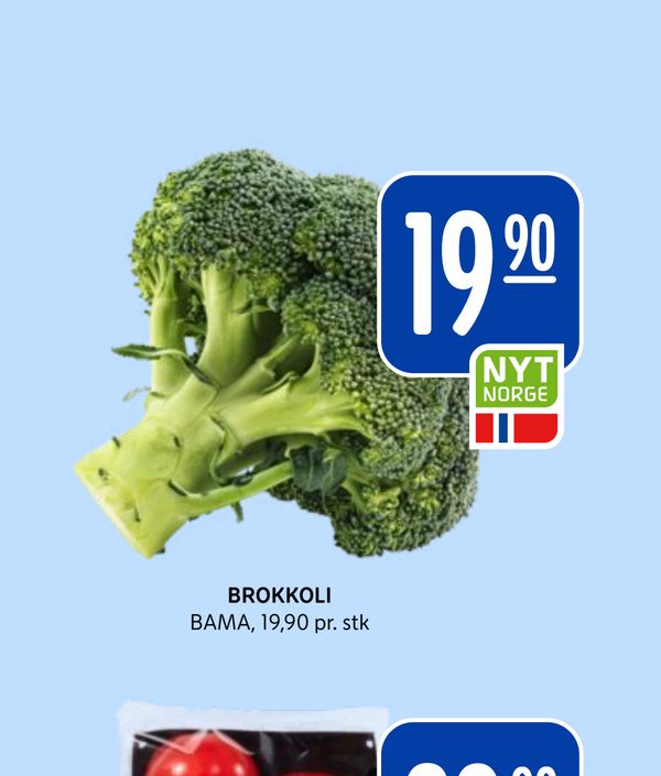 BROKKOLI BAMA, 19,90 pr. stk