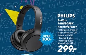 Philips TAH5205BK høretelefoner