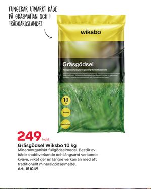 Gräsgödsel Wiksbo 10 kg