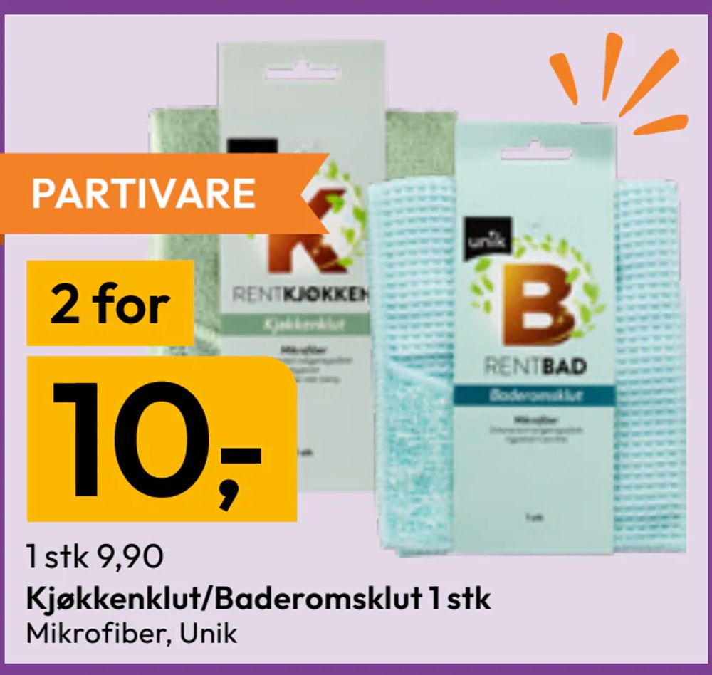Kjøkkenklut/Baderomsklut