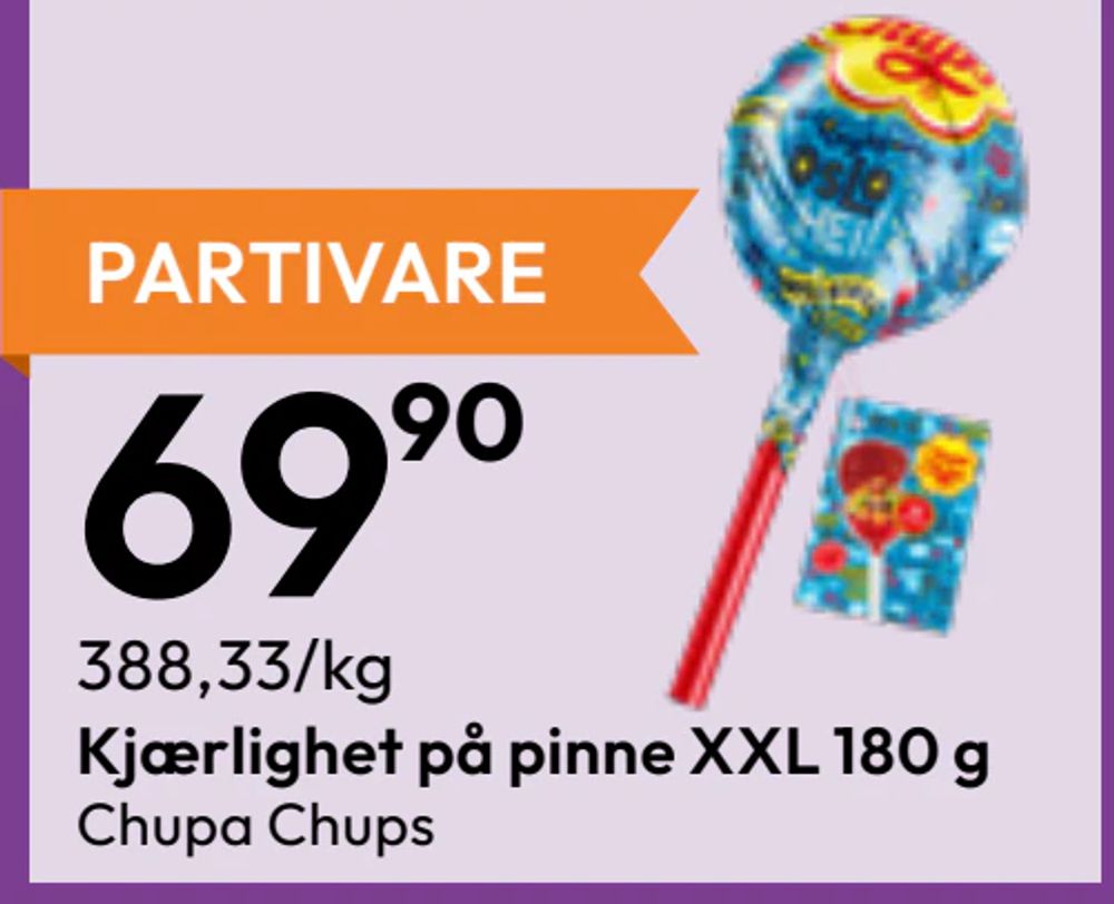 Kjærlighet på pinne XXL