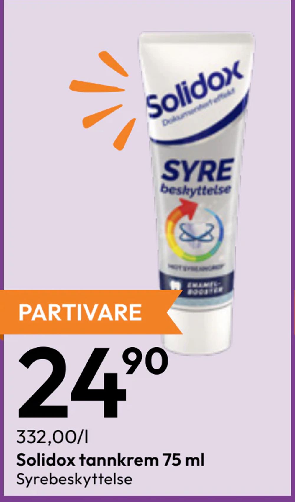 Solidox tannkrem 75 ml