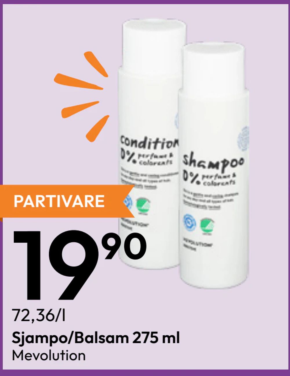 Sjampo/Balsam 275 ml