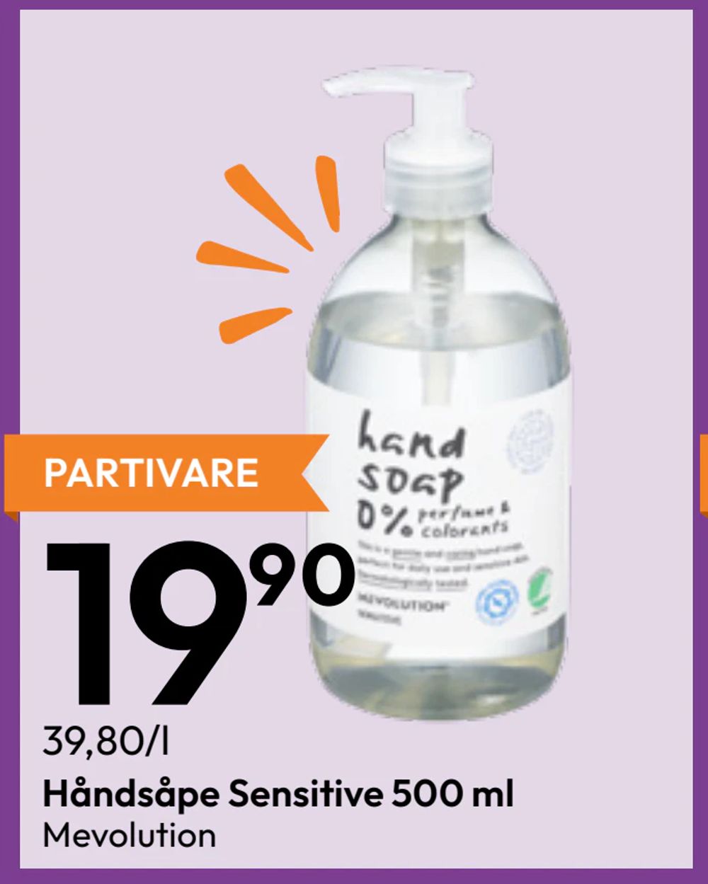 Håndsåpe Sensitive 500 ml