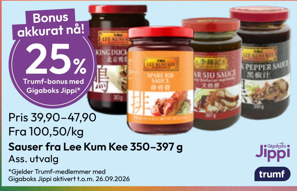 Sauser fra Lee Kum Kee