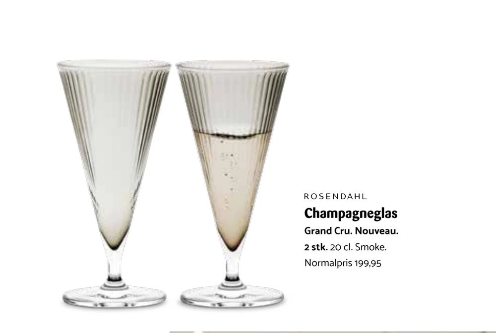 Tilbud på Champagneglas fra Kop & Kande til 199,95 kr.