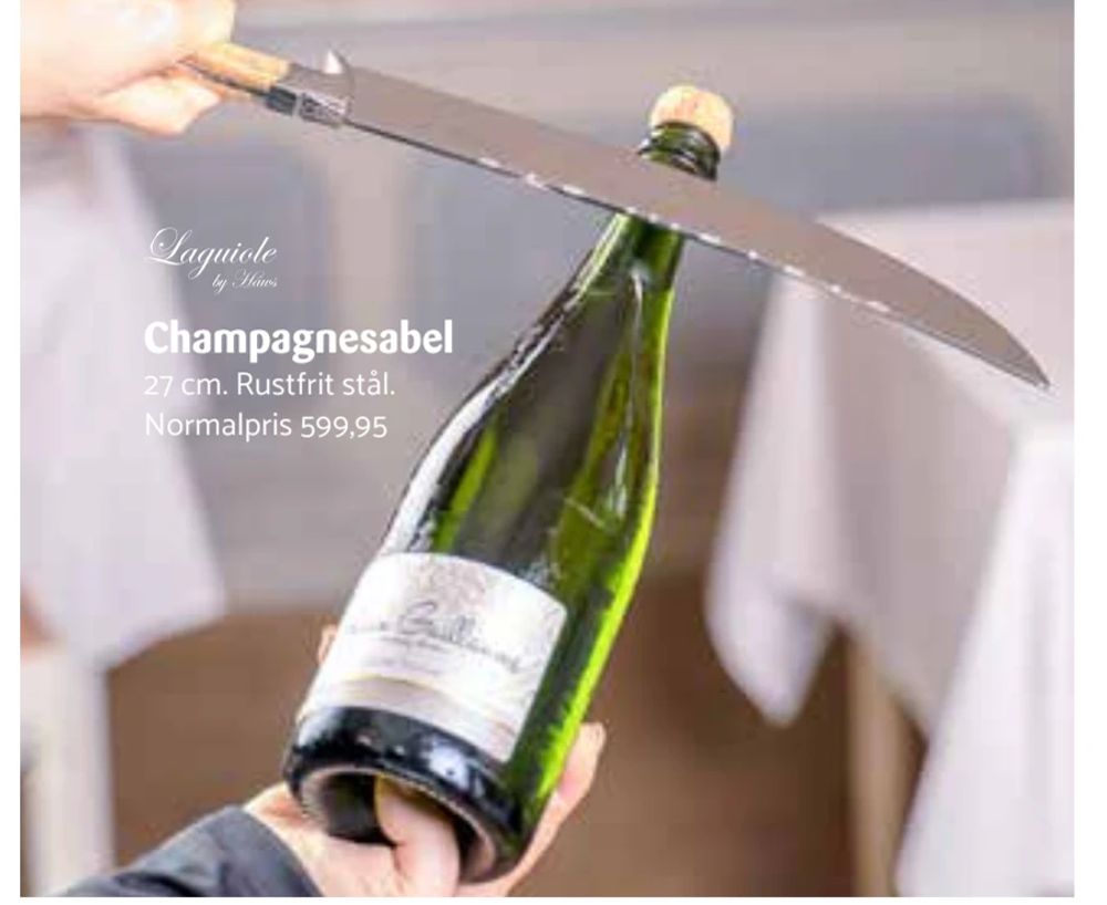 Tilbud på Champagnesabel fra Kop & Kande til 599,95 kr.
