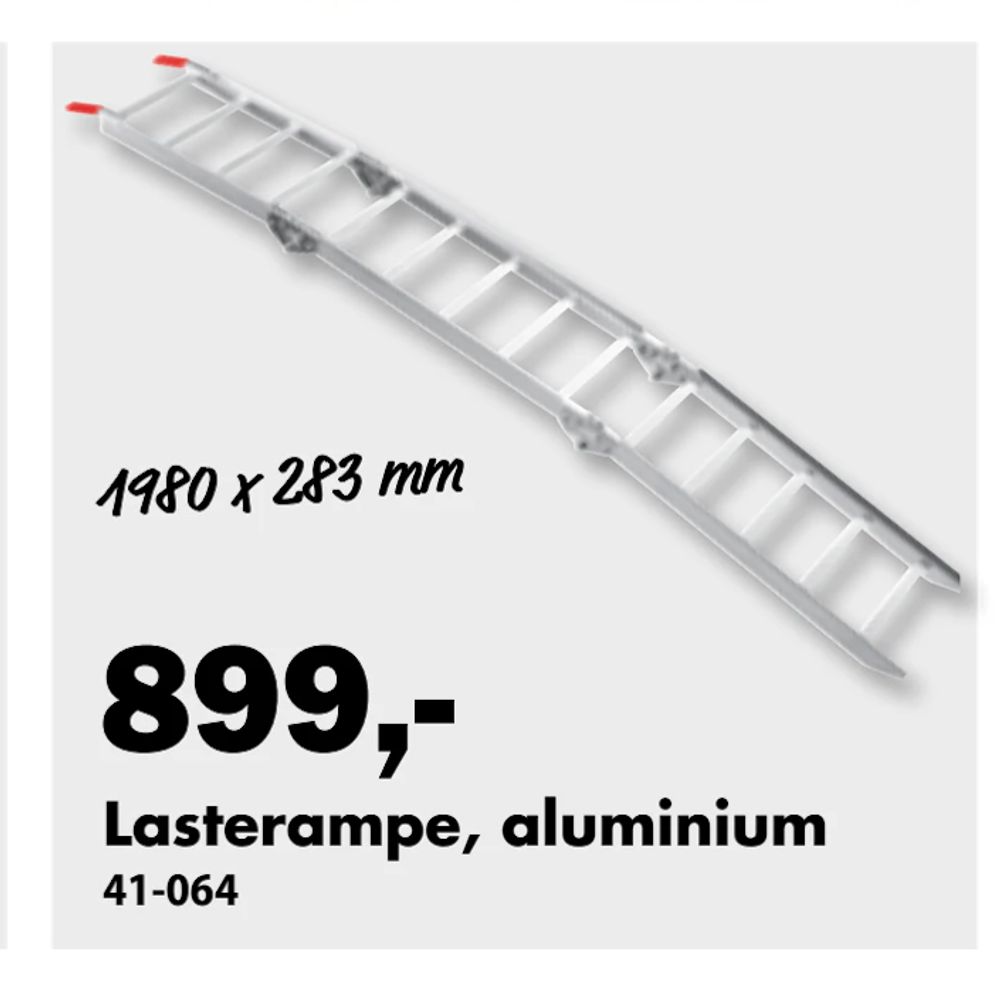 Tilbud på Lasterampe, aluminium fra Biltema til 899 kr