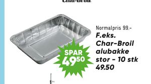 Char-Broil alubakke stor - 10 stk