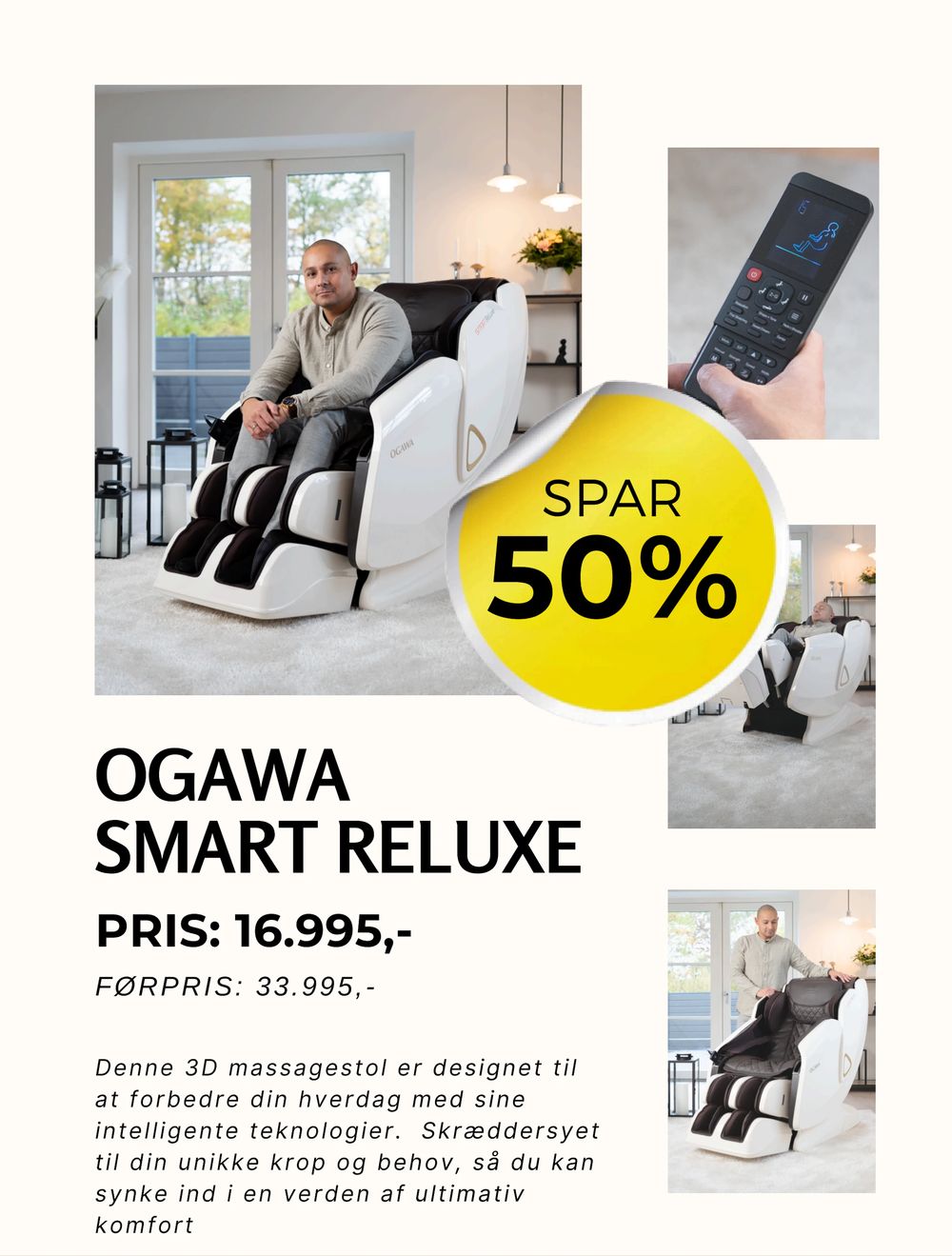Tilbud på OGAWA SMART RELUXE fra IWAO Spa & Wellness til 16.995 kr.