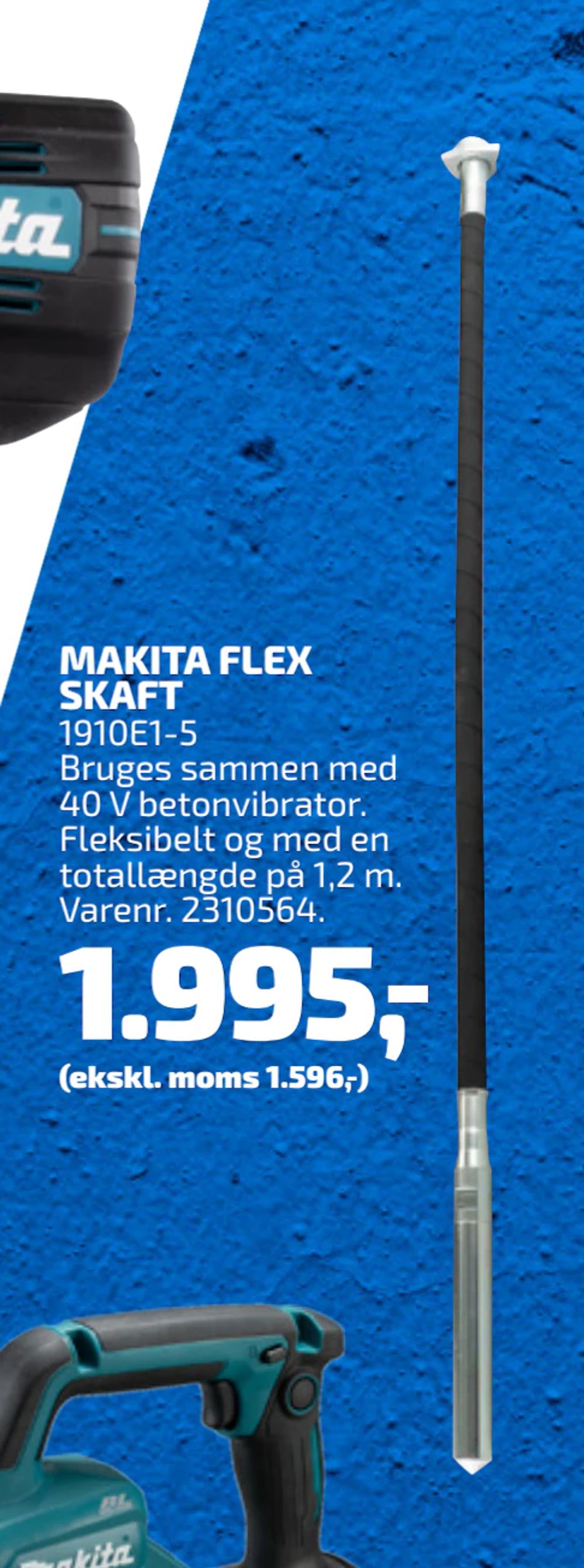Tilbud på MAKITA FLEX SKAFT fra Davidsen til 1.995 kr.