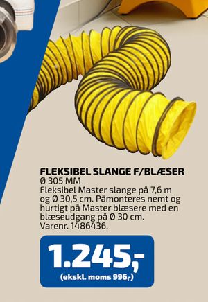 FLEKSIBEL SLANGE F/BLÆSER