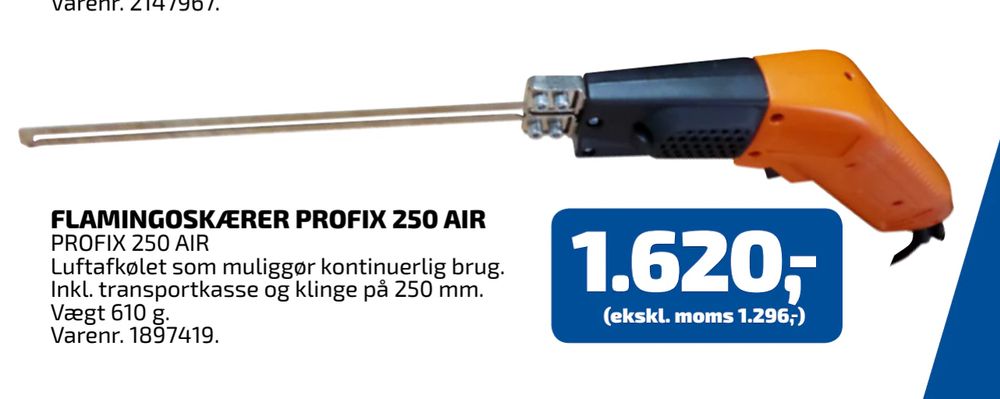 Tilbud på FLAMINGOSKÆRER PROFIX 250 AIR fra Davidsen til 1.620 kr.