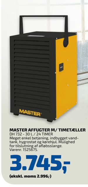 MASTER AFFUGTER M/ TIMETÆLLER